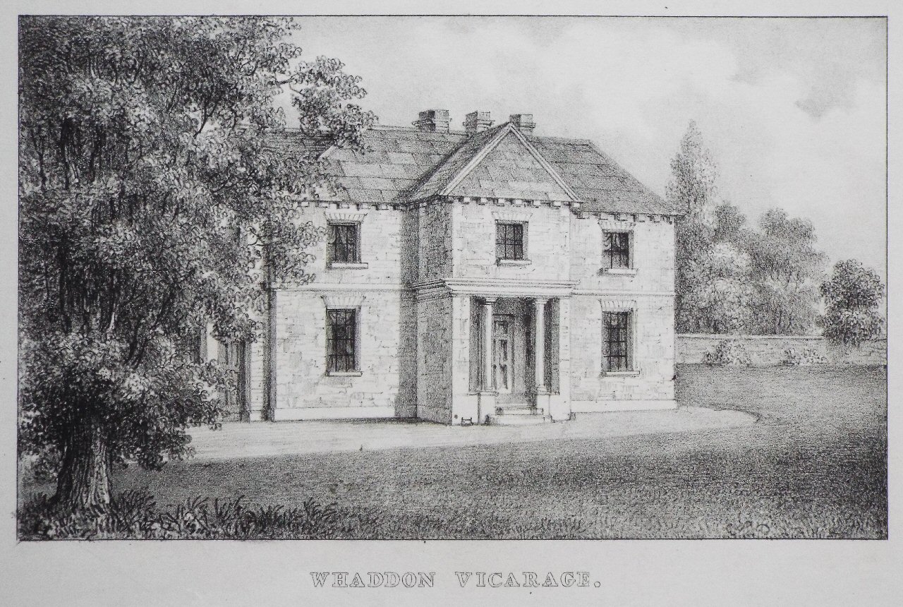 Lithograph - Whaddon Vicarage.